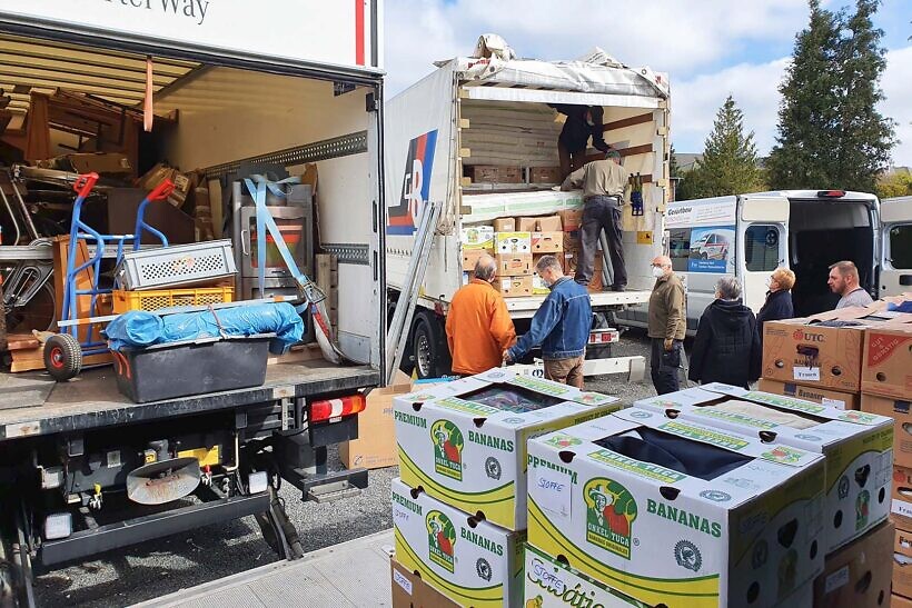 Duke u ngarkuar në depon e Dorf Mecklenburg