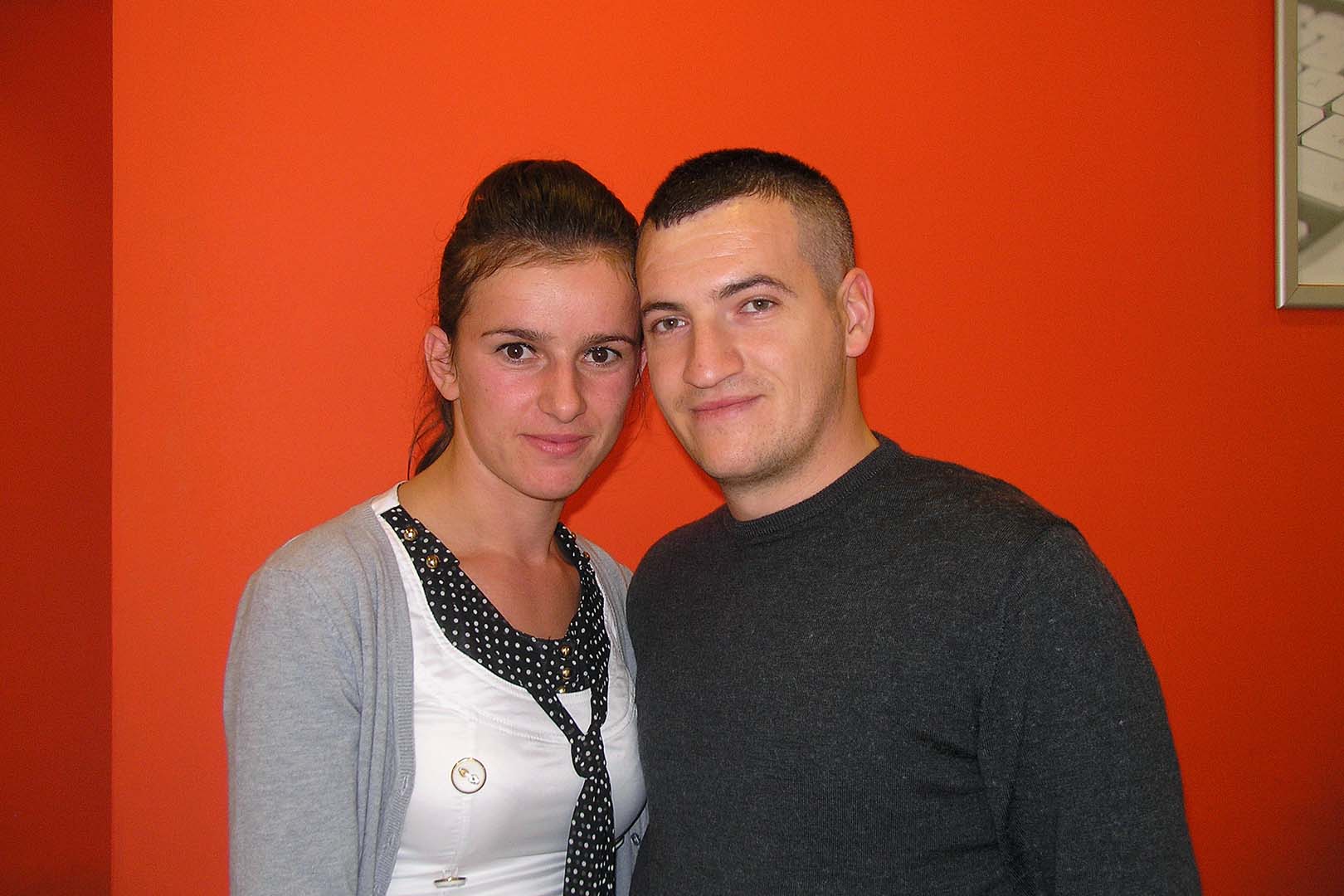 Sokol Karasliu heute mit Blerta, seiner Frau