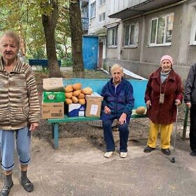 Hilfsgüter für Menschen im Donbas