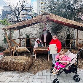 Weihnachtsaktion in Tirana